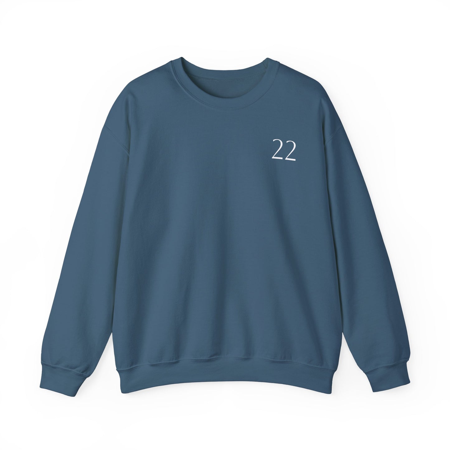 Numerology Master Number 22 Sweatshirt *White Text*