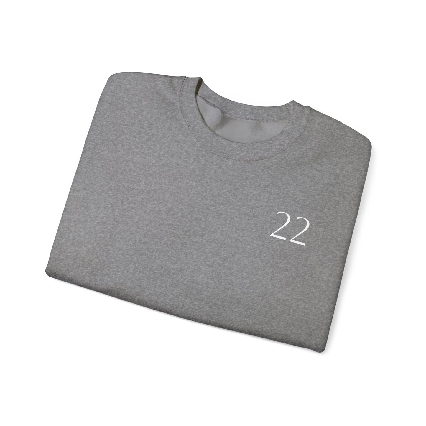 Numerology Master Number 22 Sweatshirt *White Text*