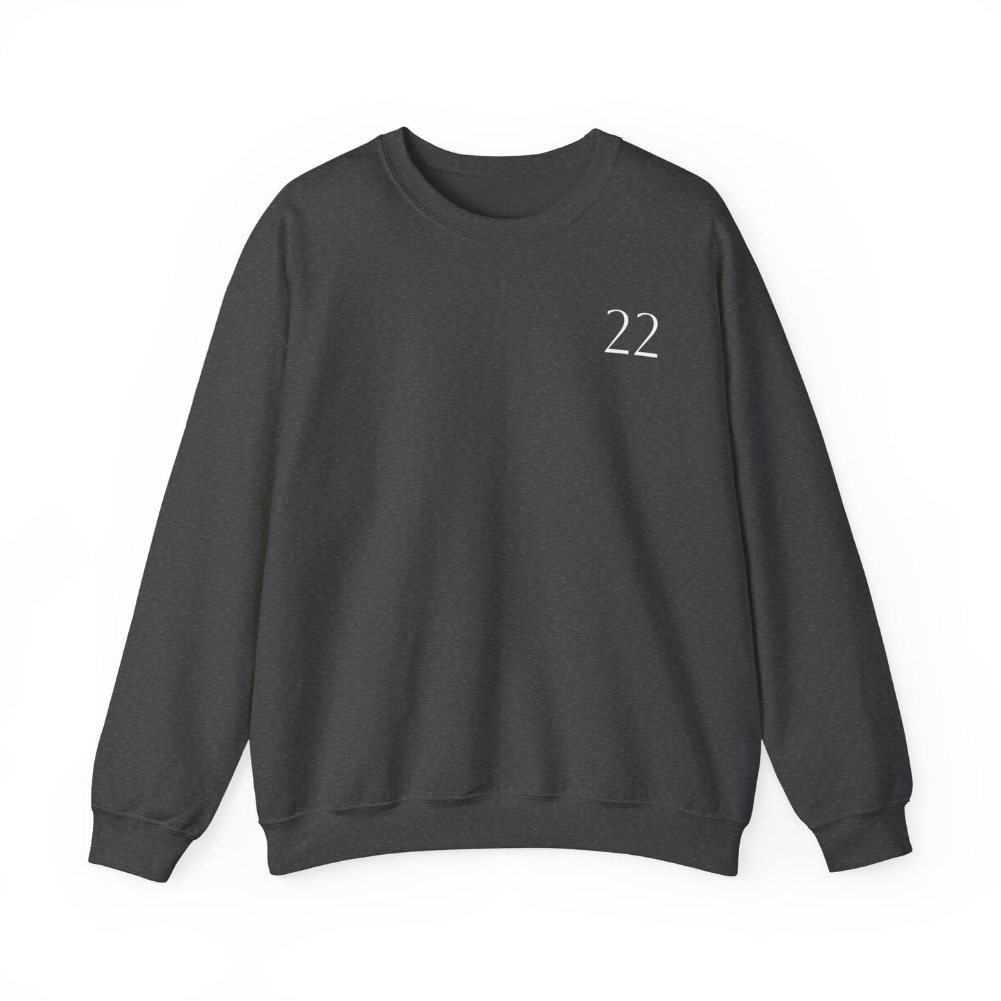 Numerology Master Number 22 Sweatshirt *White Text*