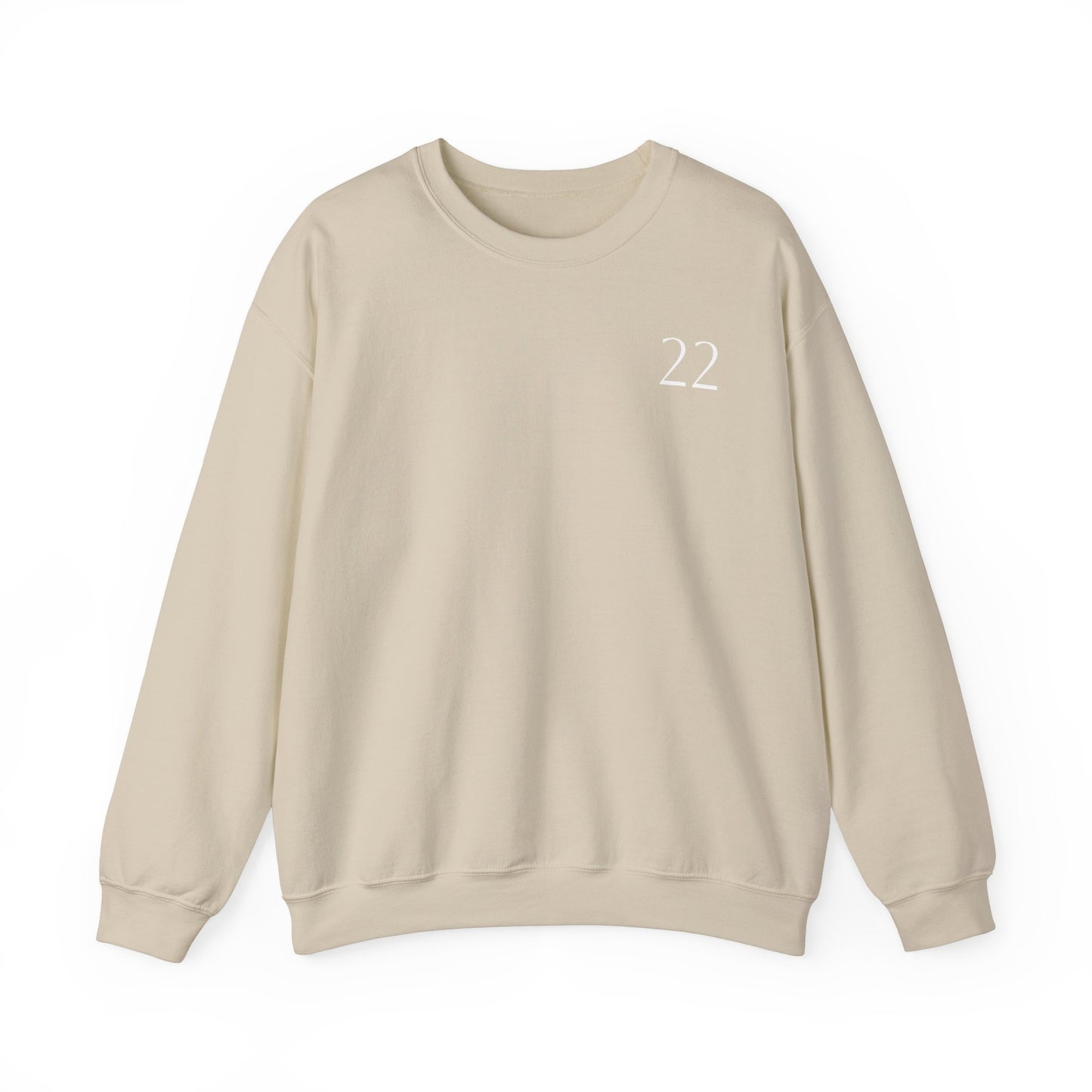 Numerology Master Number 22 Sweatshirt *White Text*