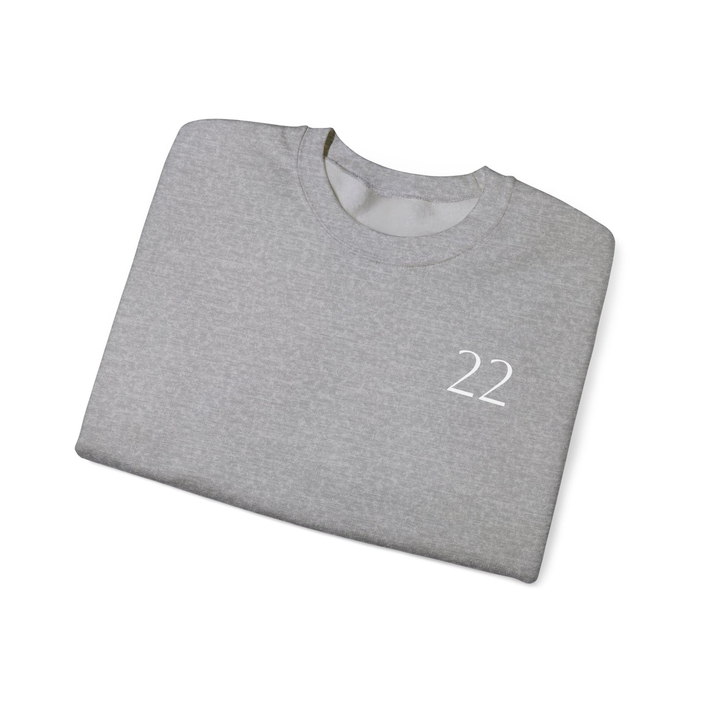 Numerology Master Number 22 Sweatshirt *White Text*