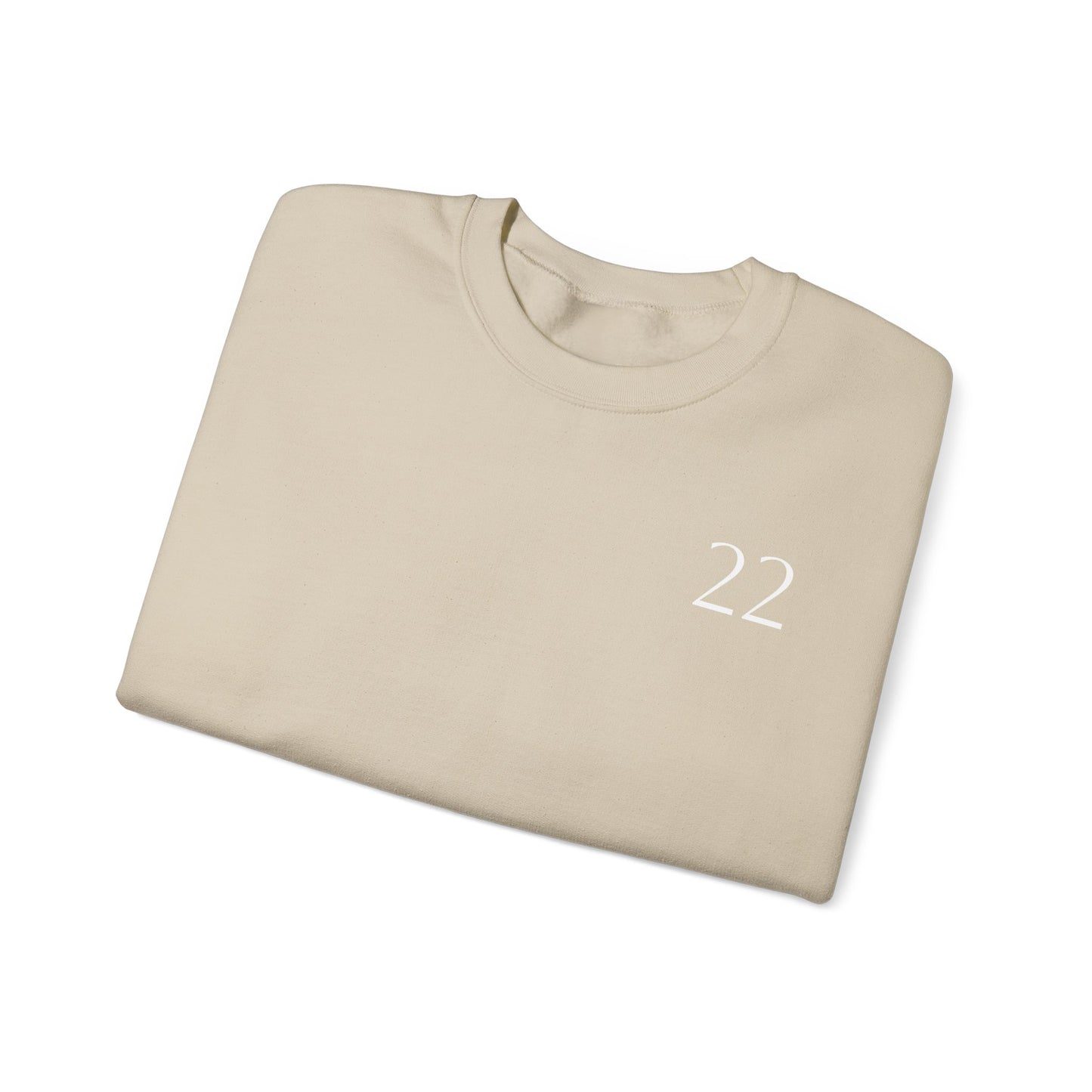 Numerology Master Number 22 Sweatshirt *White Text*