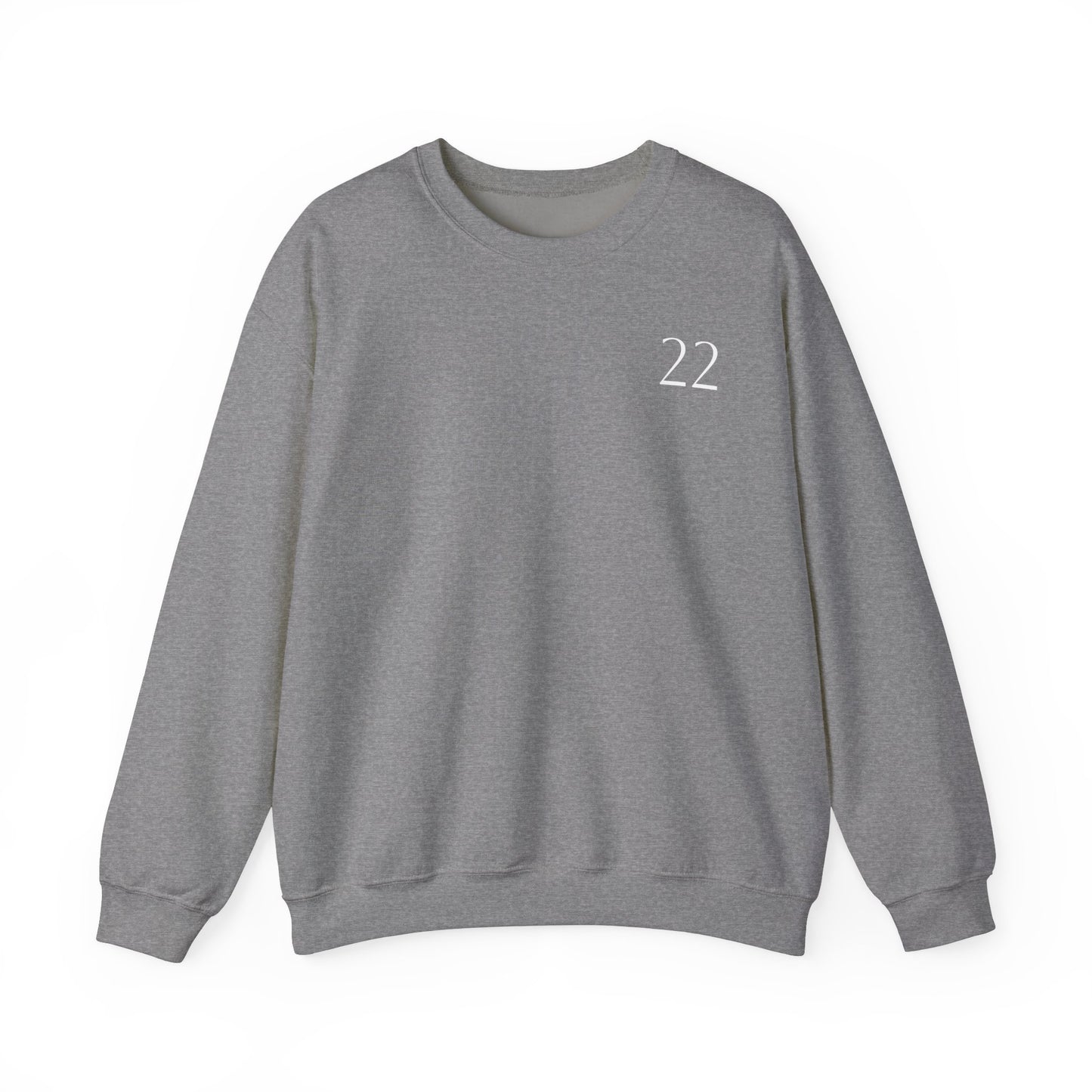 Numerology Master Number 22 Sweatshirt *White Text*