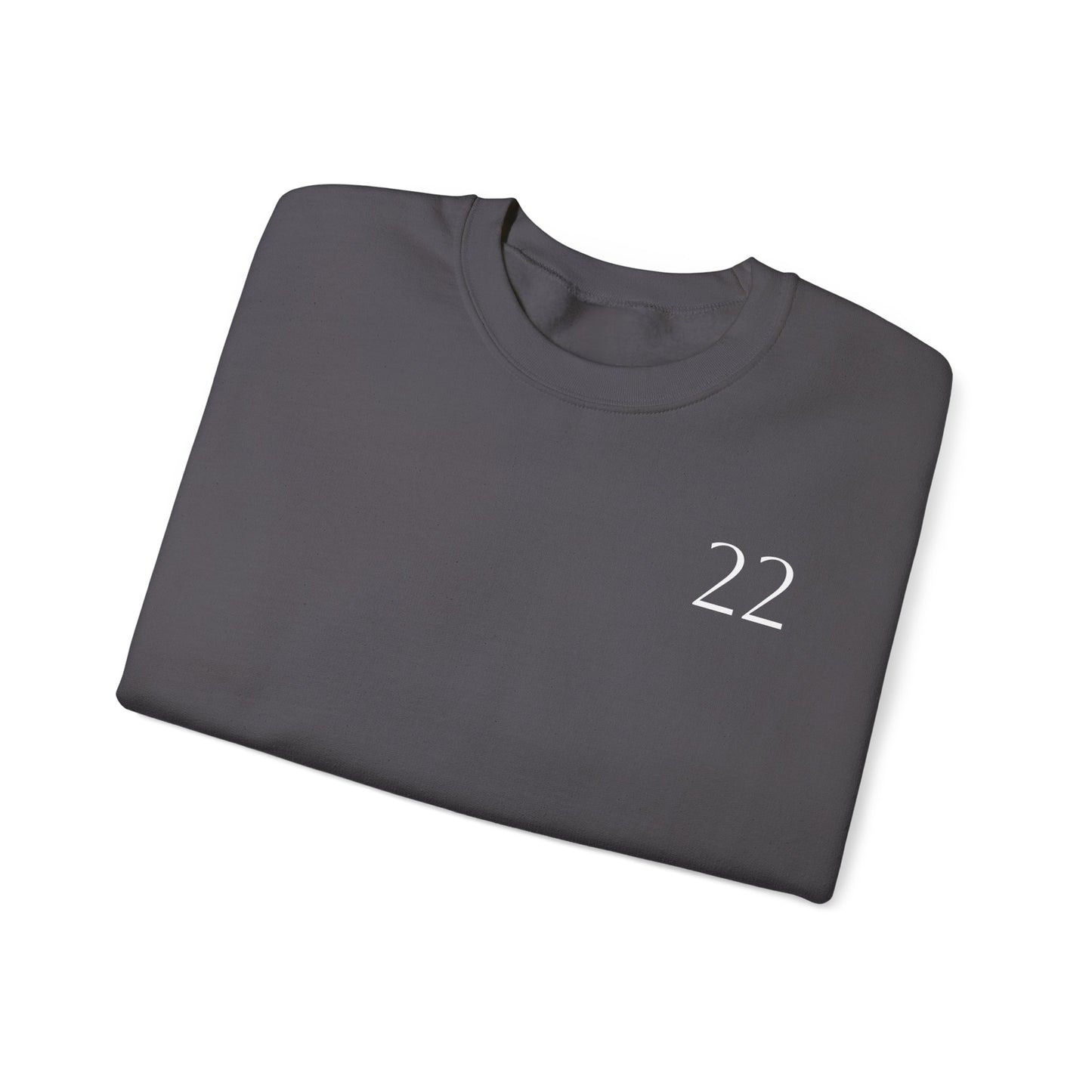 Numerology Master Number 22 Sweatshirt *White Text*